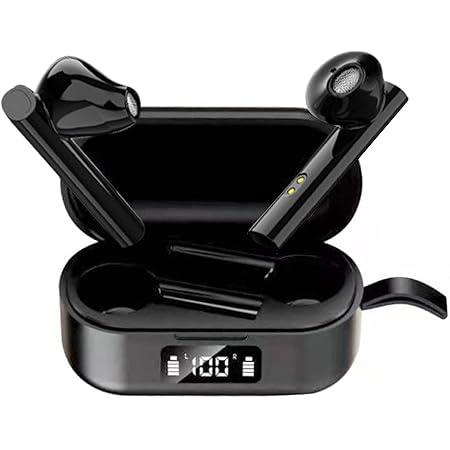 adspow Bluetooth Kopfhörer, Bluetooth 5.0 Kopfhörer,In Ear Kopfhörer Kabellos HiFi Stereo Sound,Wasserdicht Kabellose Kopfhörer Touch Control,LED Anzeige,Eingebautes Mikrofon für Reisen, Konferenzen